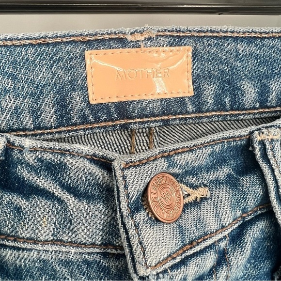 Mother Denim The Insider Ankle in Bloom and Doom Jeans Medium Wash Size 25 - Picture 5 of 16